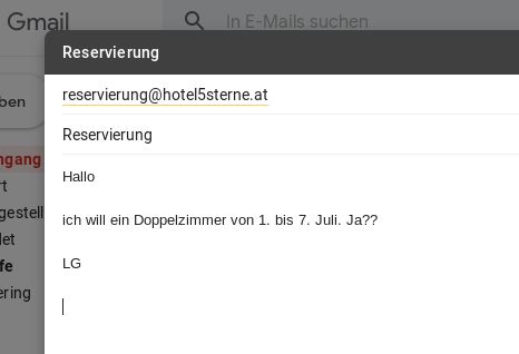 Einstufung B1 Email