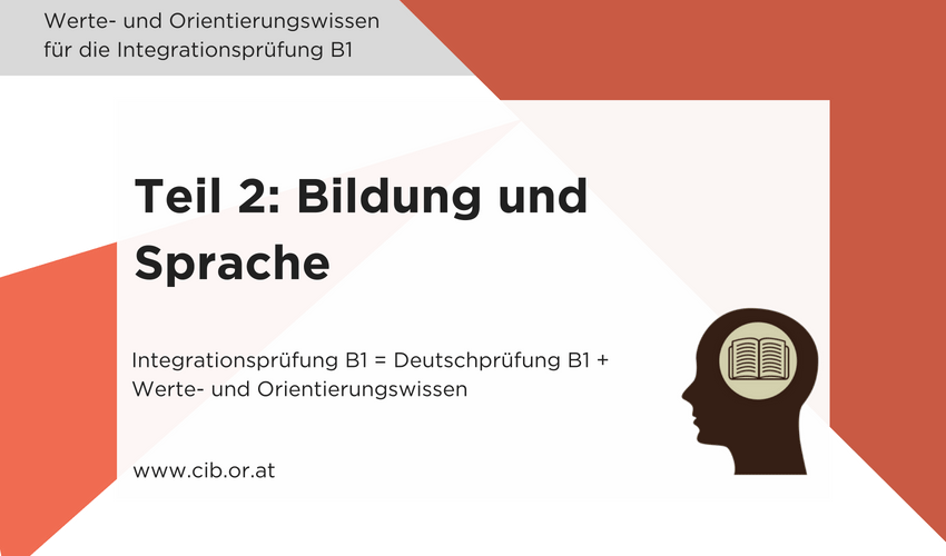 Integrationsprüfung: Bildung und Sprache