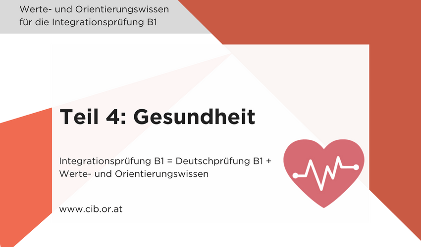 Integrationsprüfung: Thema Gesundheit