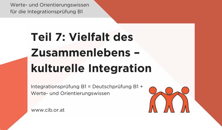 Integrationsprüfung Fragen: Kulturelle Integration