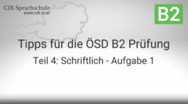 B2 Brief schreiben