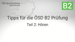 Deutsch B2 Hören